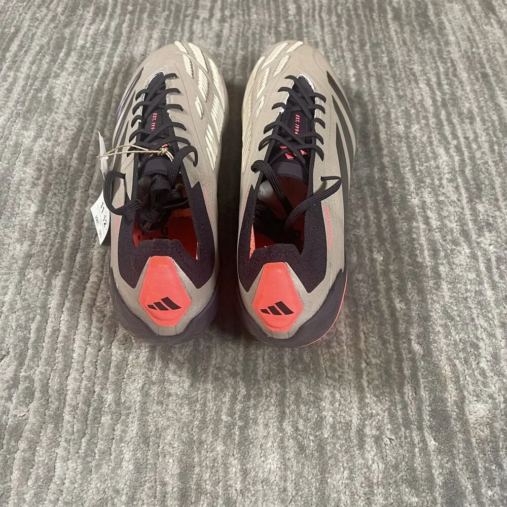 Adidas Predator Elite FG Soccer Shoes Mens 11 HybridTouch 2.0 Cleats Carbon